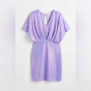H&M Lilac Sequin Dress